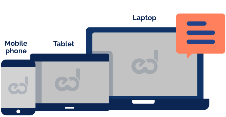 different devices for using mindsed webpage